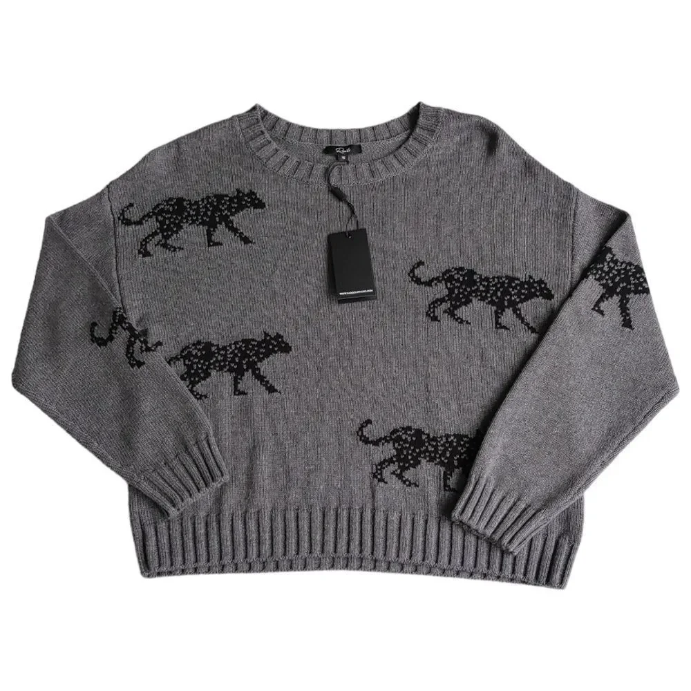 New Rails Perci Ash Jungle Cat Sweater XS